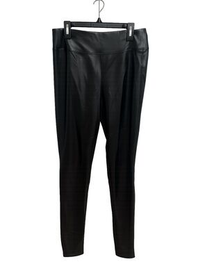GAP Black Faux Leather Leggings - High-Waist Slim Fit